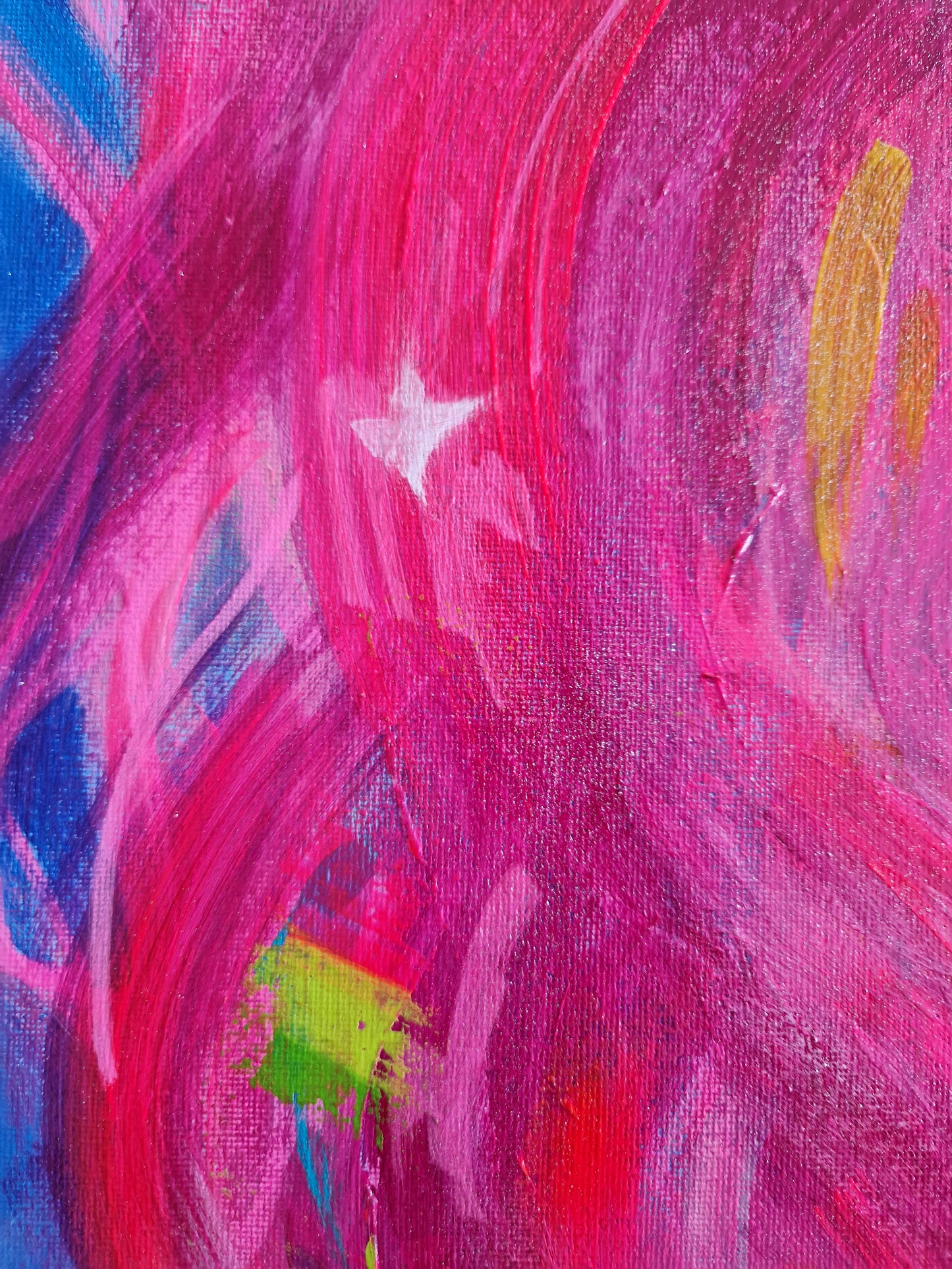 Electric Affair Original Mixed Media Gemälde 60x80cm