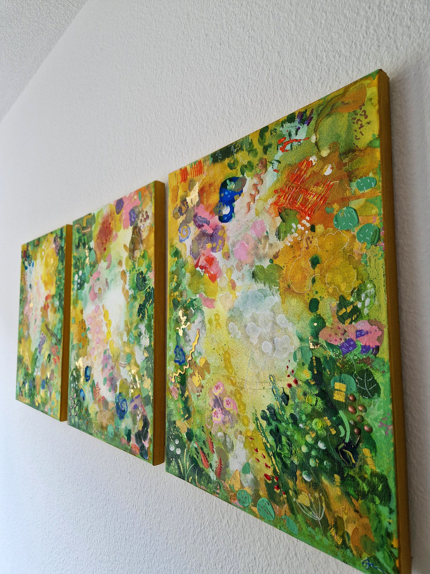 Elektrische Lippen Original Mixed Media Gemälde 60x80cm