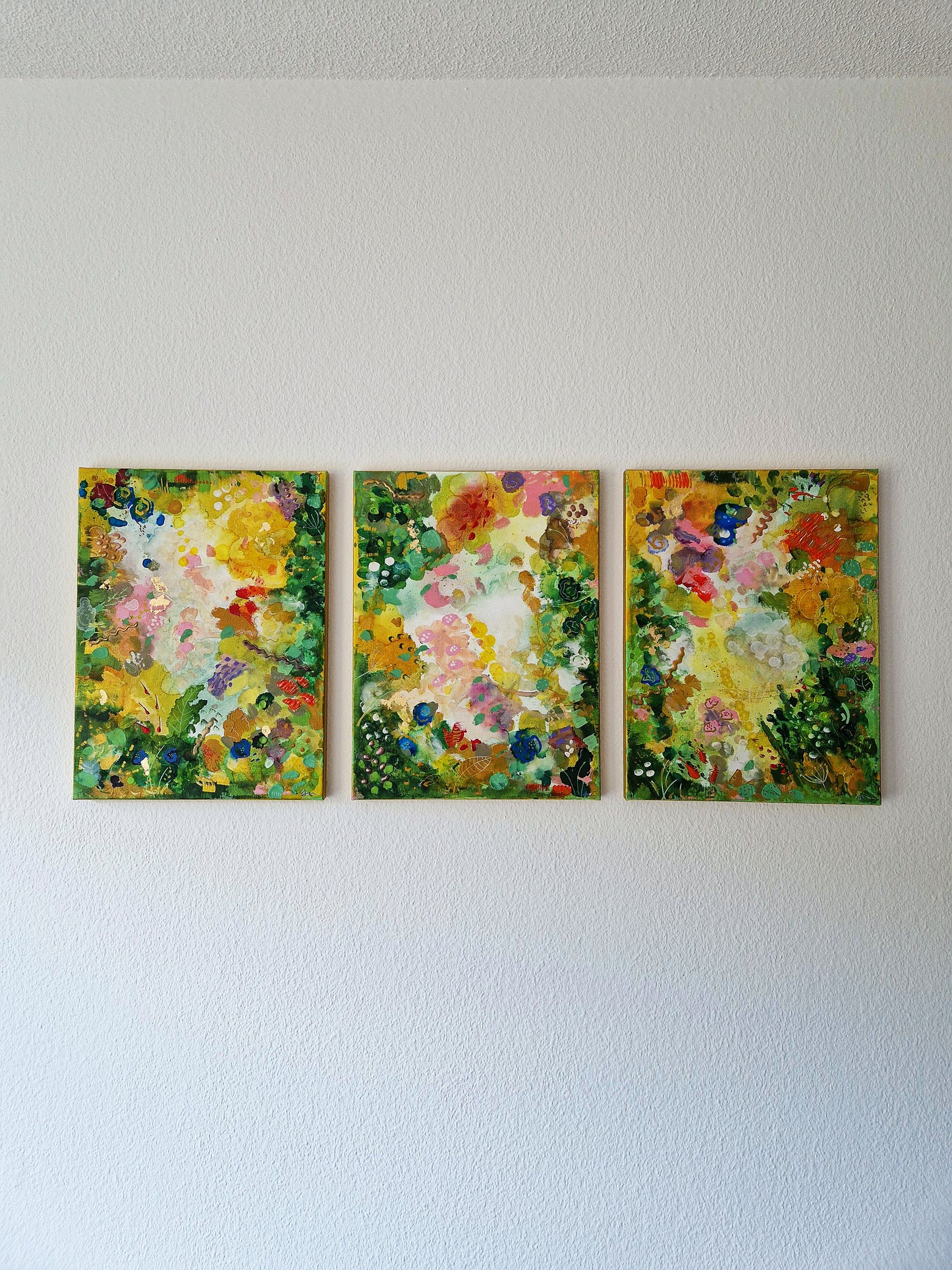 Elektrische Lippen Original Mixed Media Gemälde 60x80cm