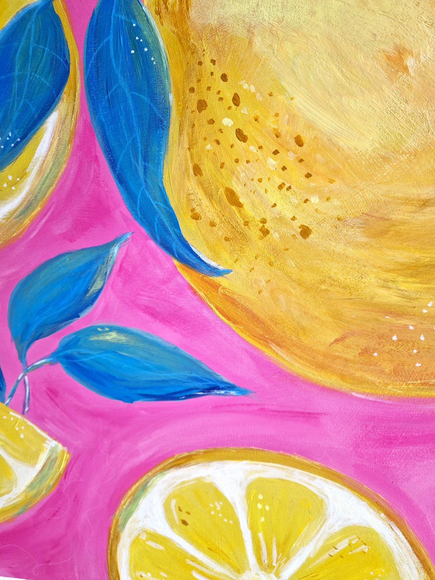 Pulp and Peel Original Mixed Media Gemälde 50x70cm