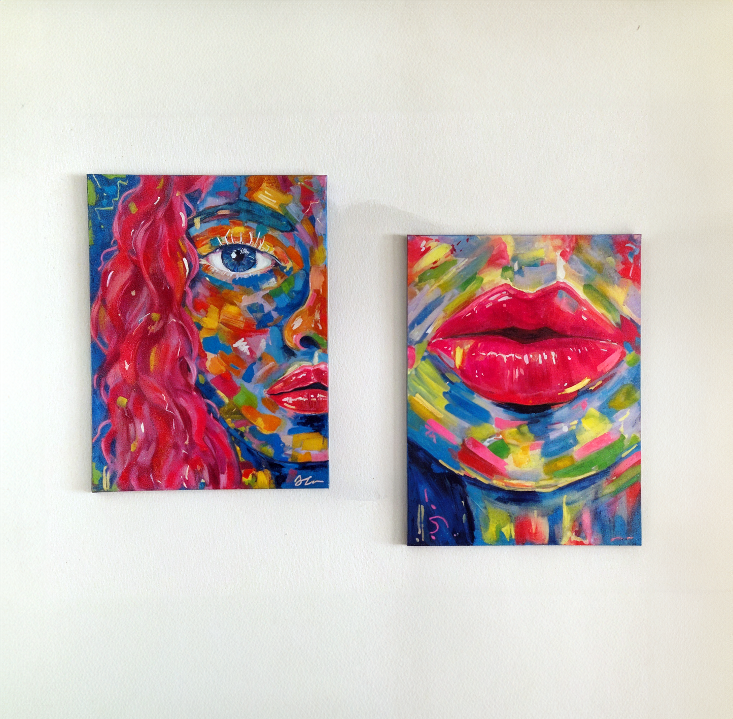 "Electric Lips" Original Acrylic Painting 60x80cm
