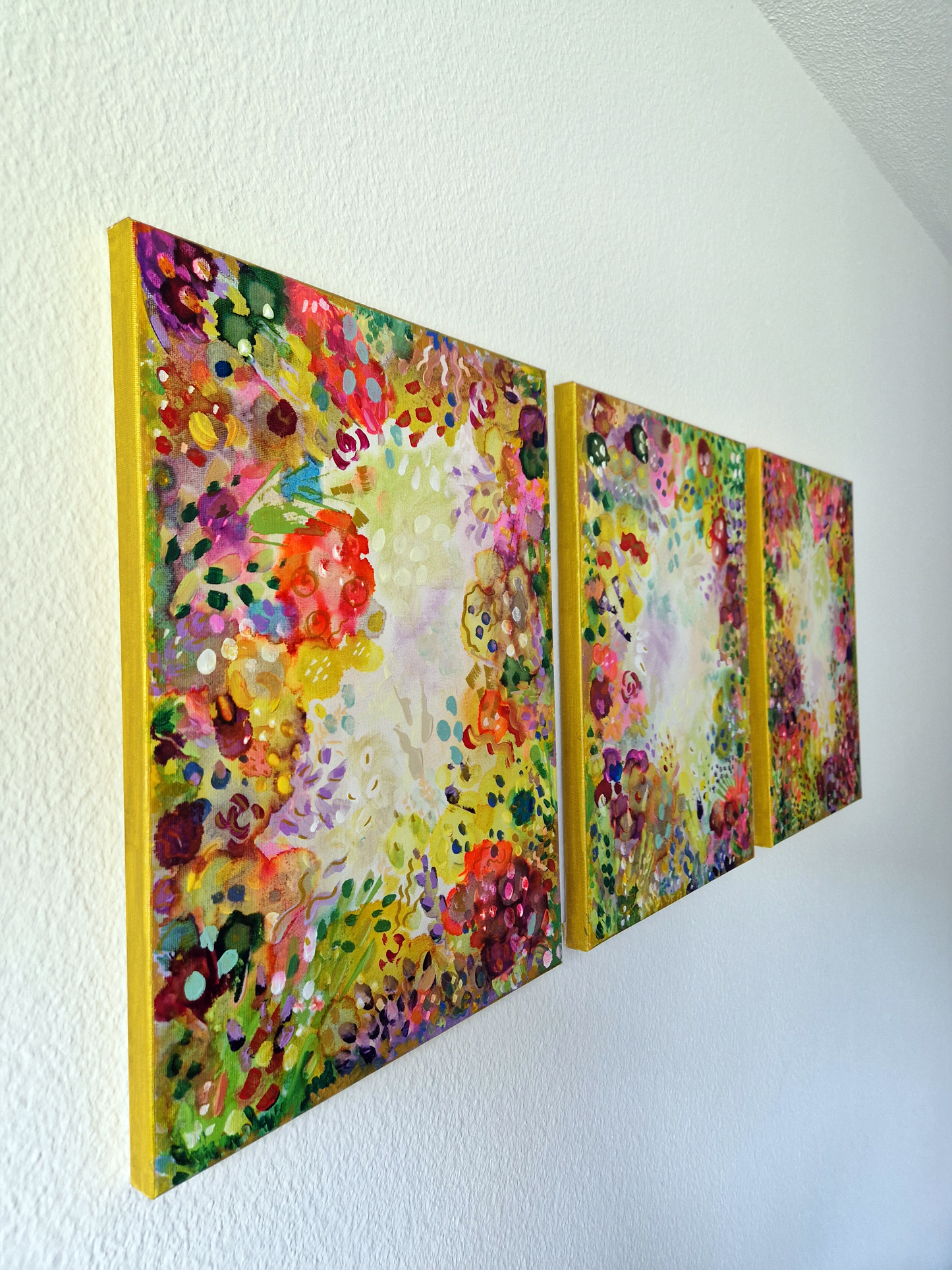 Elektrische Lippen Original Mixed Media Gemälde 60x80cm