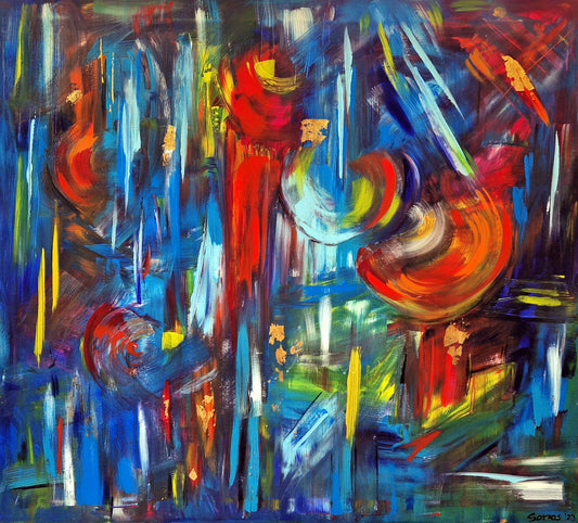 Pulp and Peel Original Mixed Media Gemälde 50x70cm