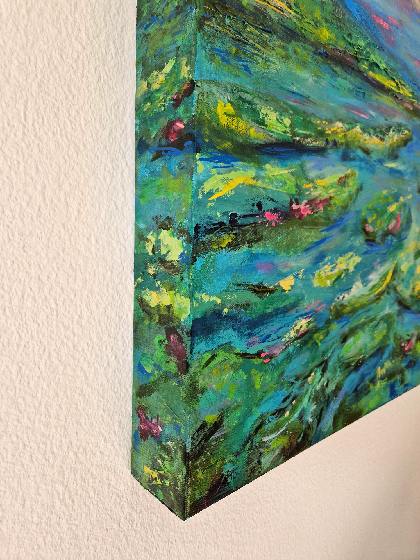 "Love Floated Here Once" Original Mixed Media Painting 60x80cm