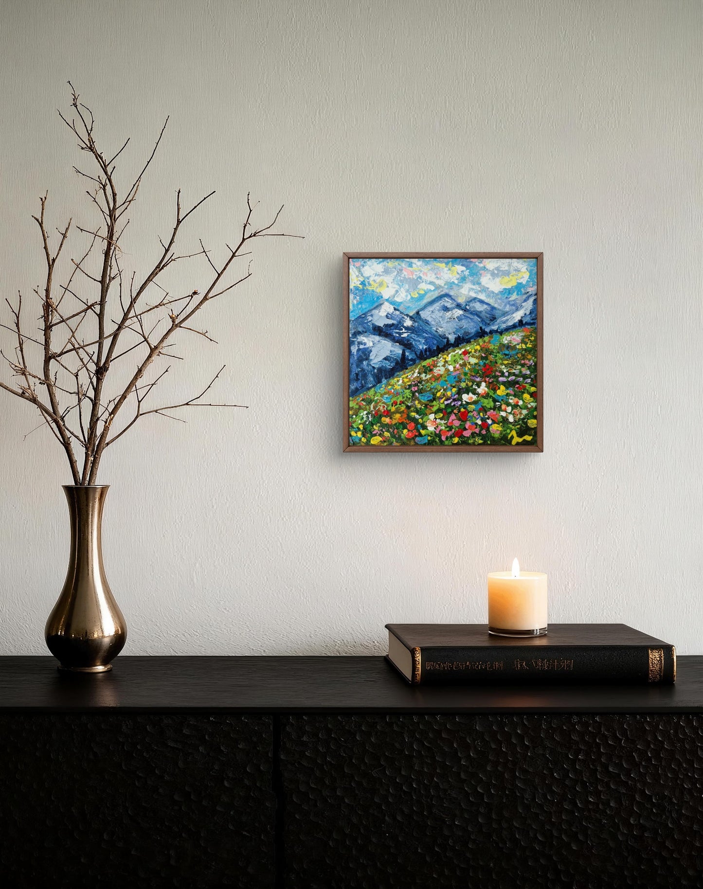 "Bloomrise" Original Acrylic Painting 20x20cm