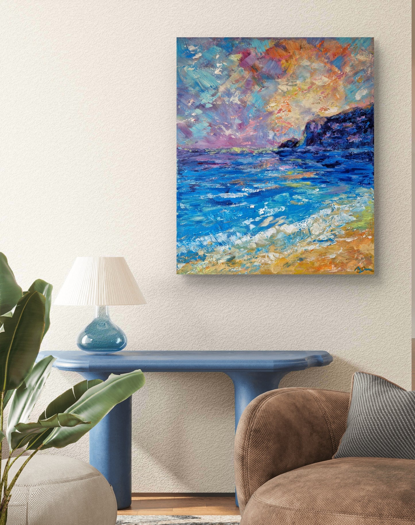 "Baltic Dream" Original Acrylic Painting 50x60cm