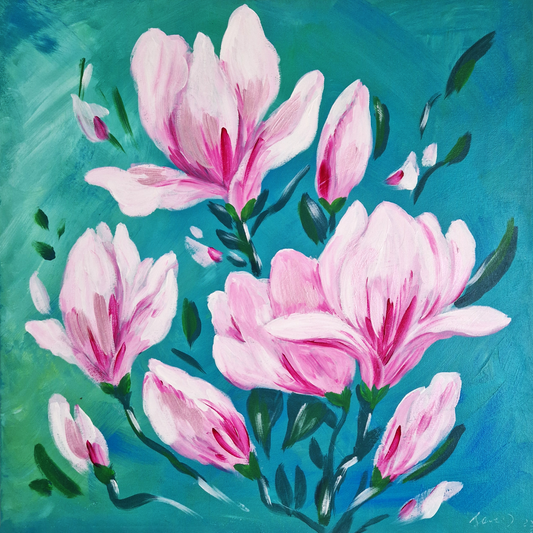 Between Bud and Bloom Art Print (square)