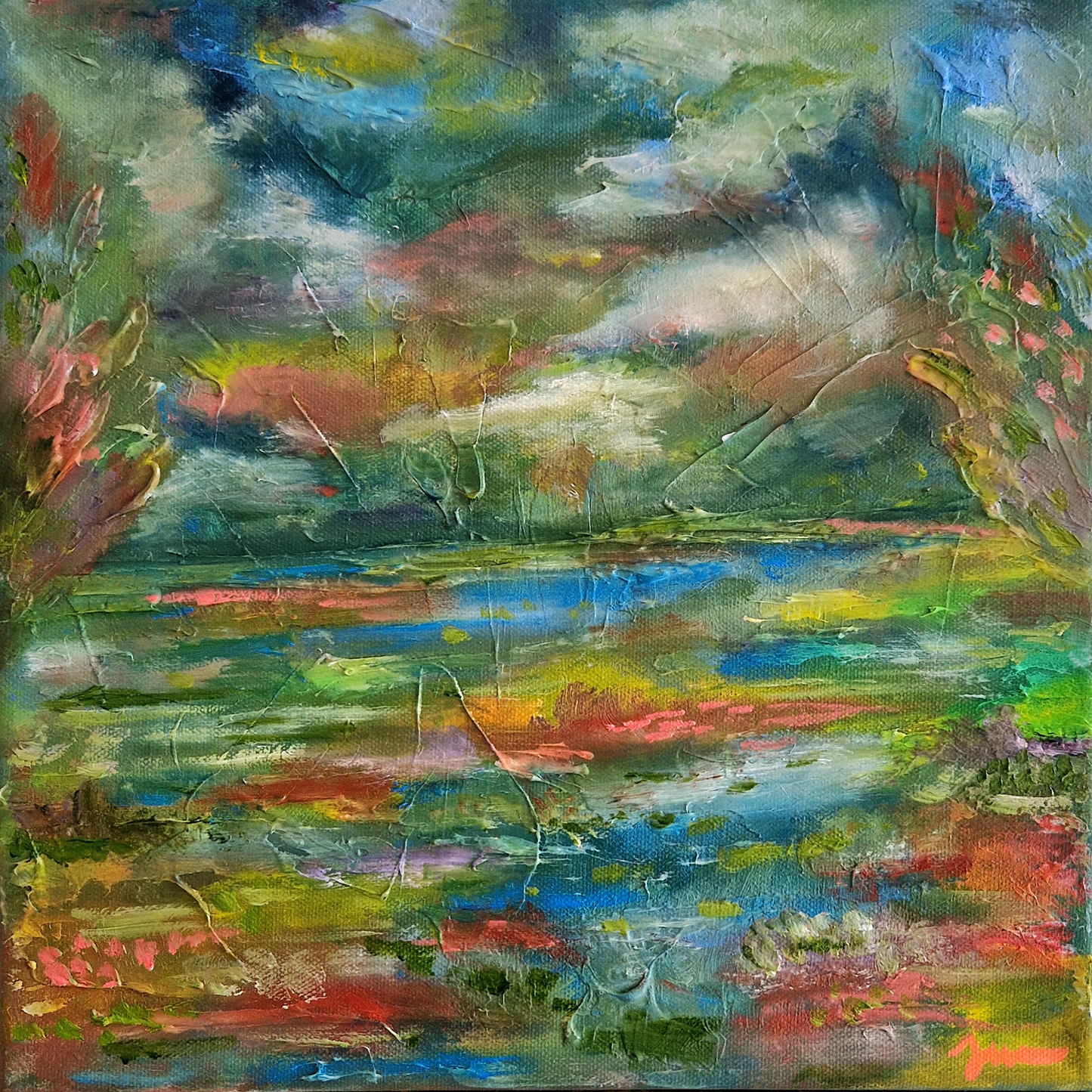 "Dwell" Original Oil Painting 30x30cm