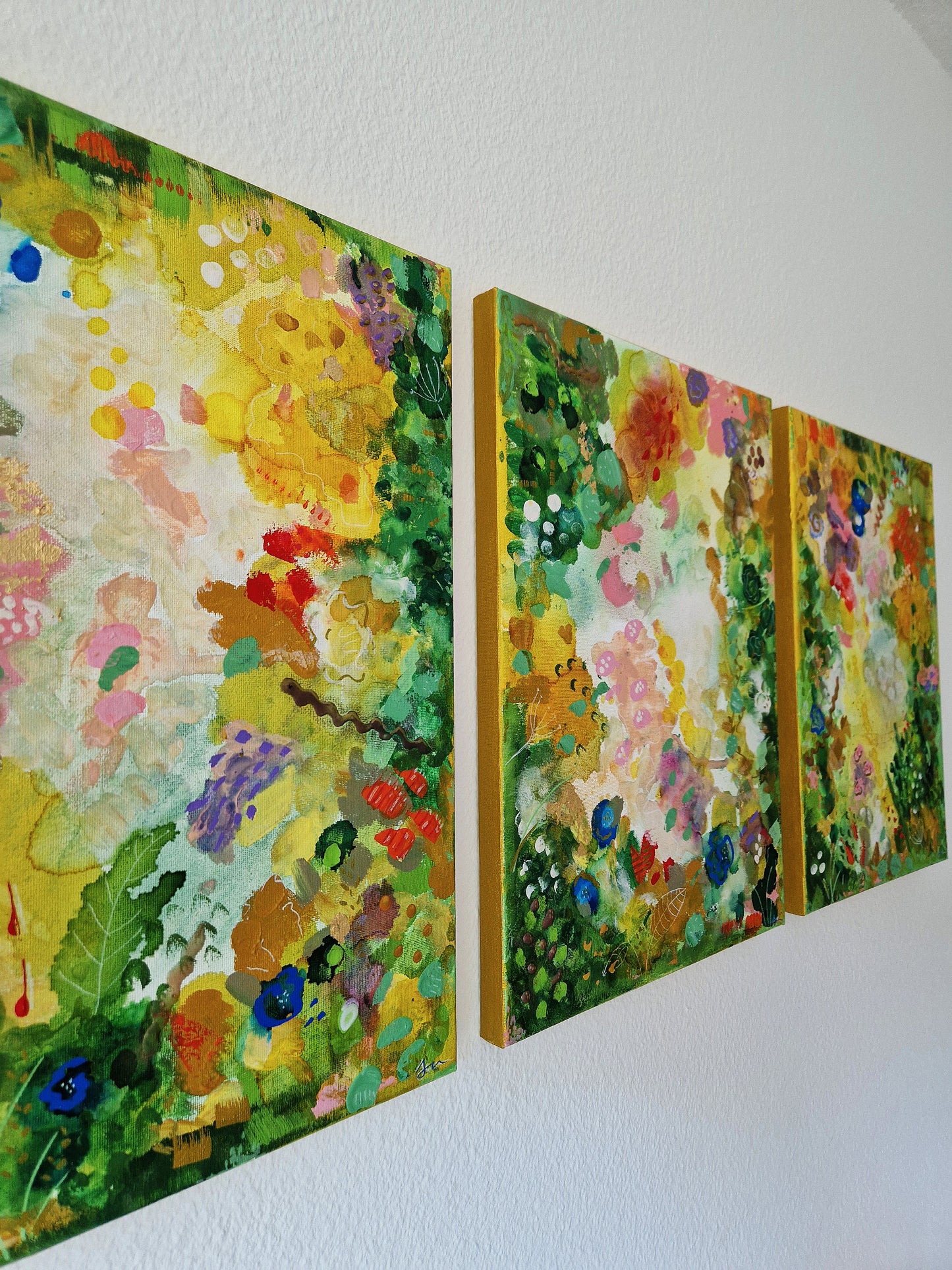 Elektrische Lippen Original Mixed Media Gemälde 60x80cm