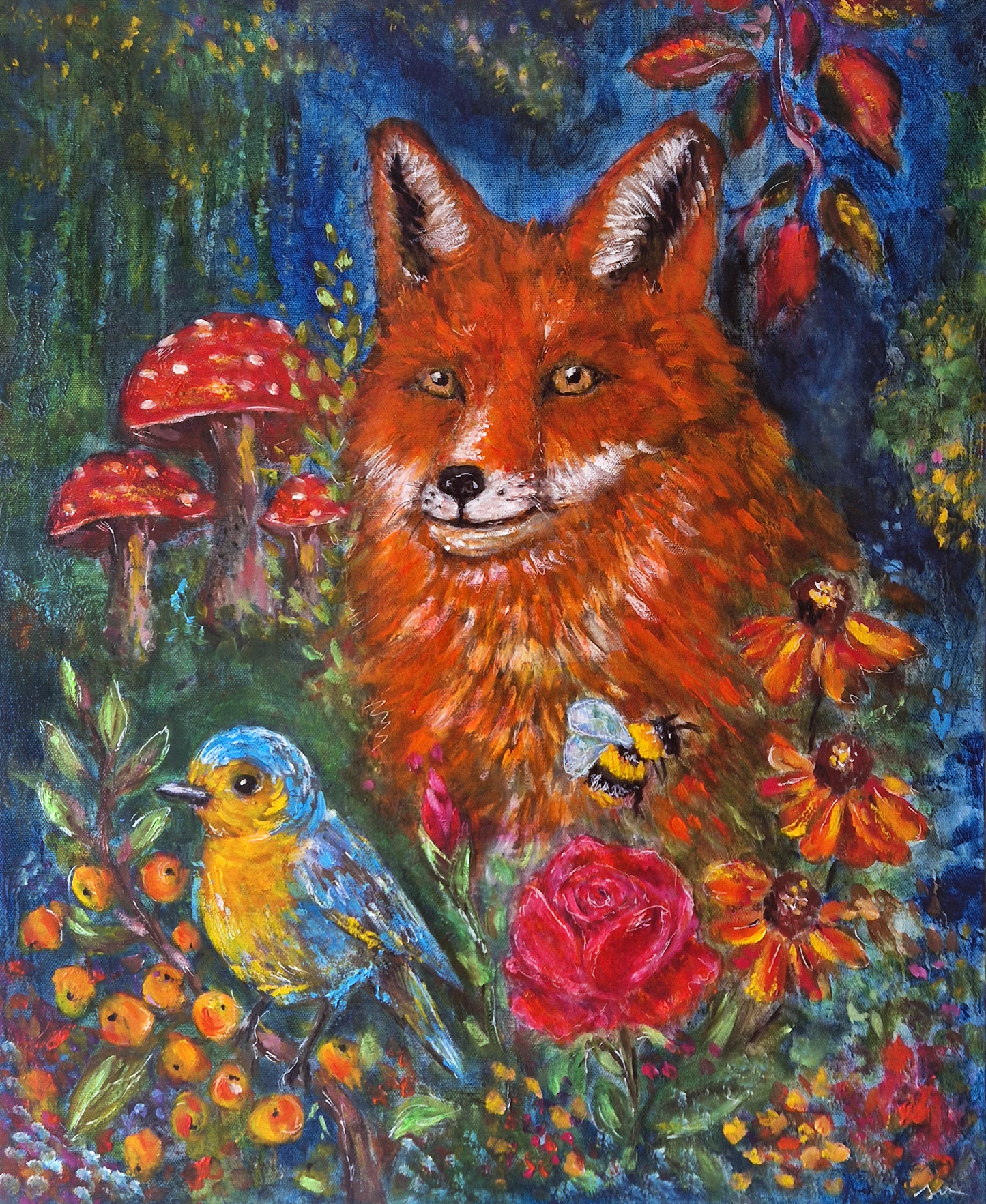 "Twilight in the Grove" Original Oil Painting 50x60cm