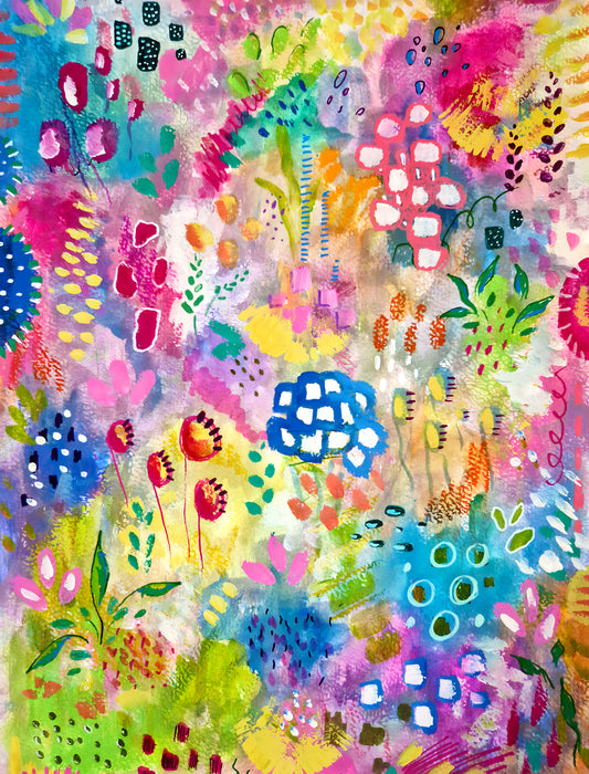 Abstract Garden Art Print (size in inch)