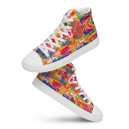 Fun Women’s high top canvas shoes