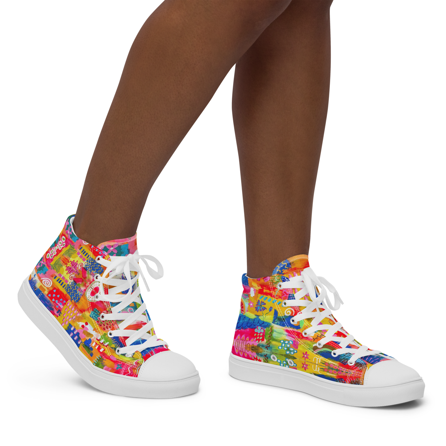 Fun Women’s high top canvas shoes