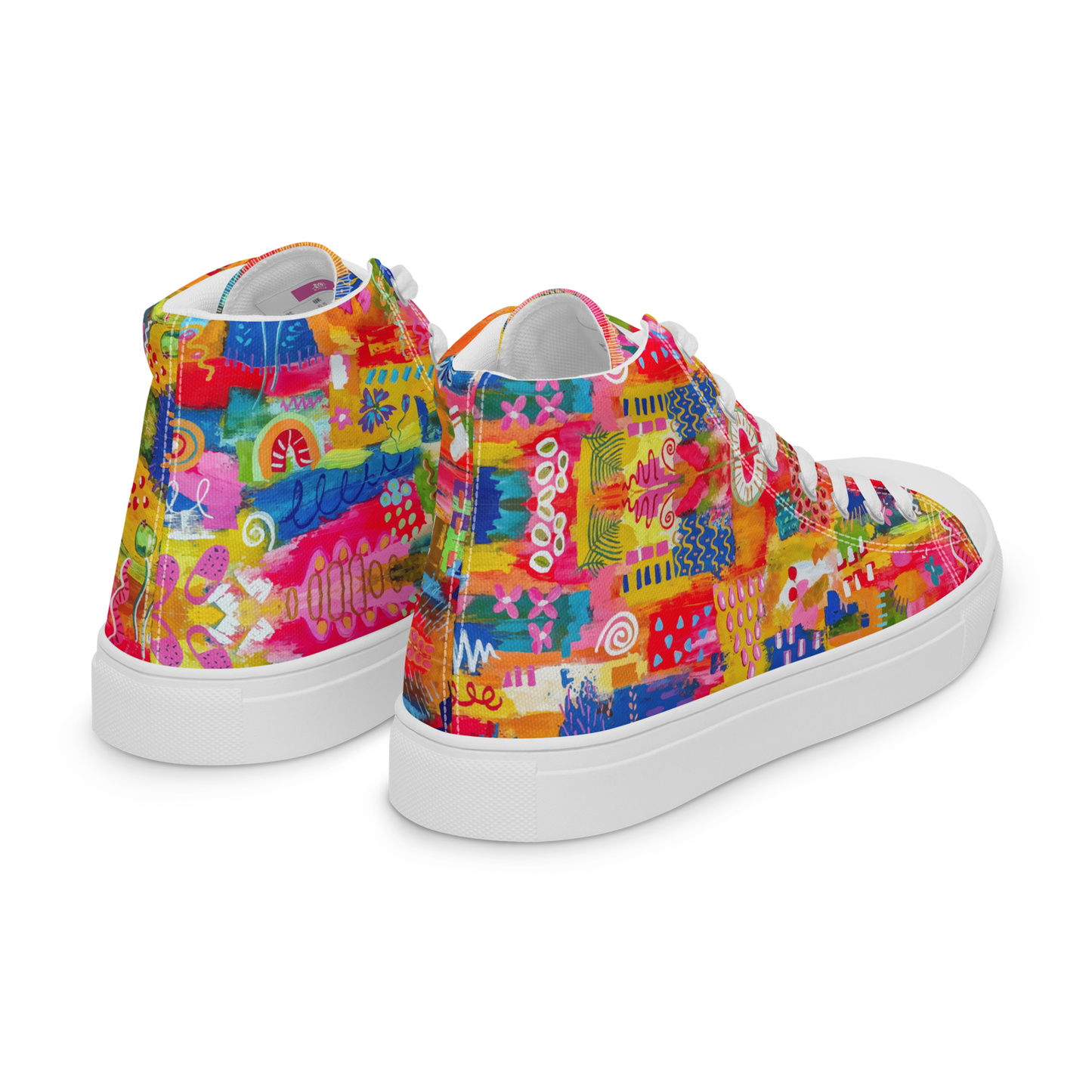 Fun Women’s high top canvas shoes