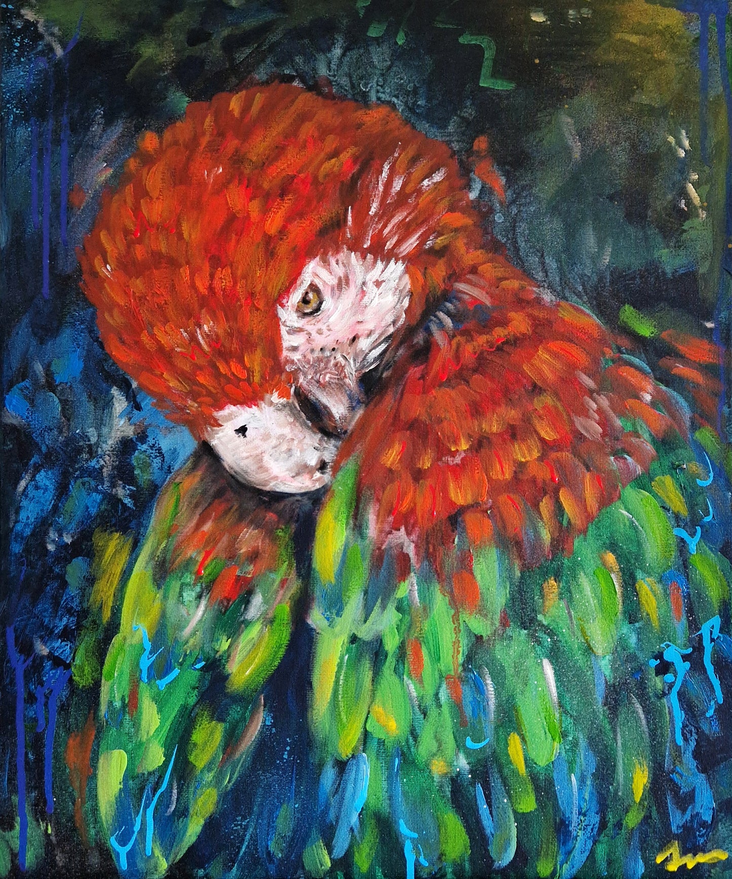 "Crowned in Color" Original Oil Painting 50x60cm