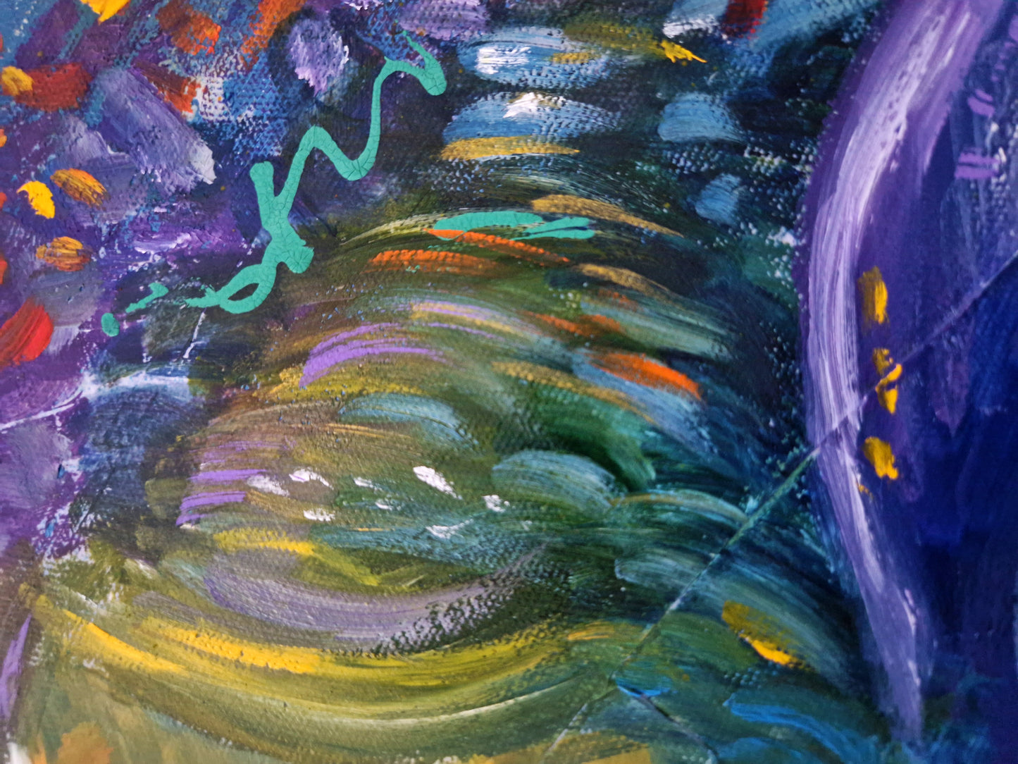 "The Day the Sky Opened" Original Oil Painting 60x60cm