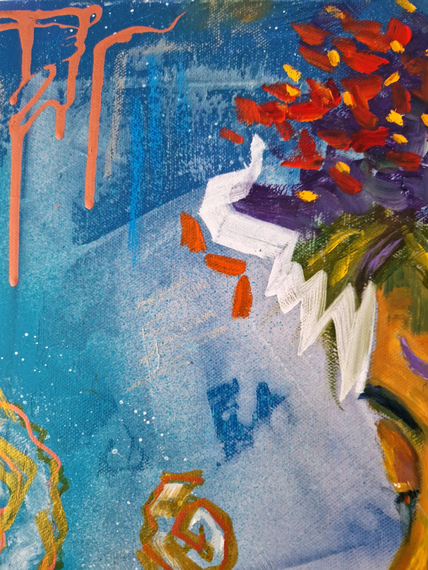 "The Day the Sky Opened" Original Oil Painting 60x60cm