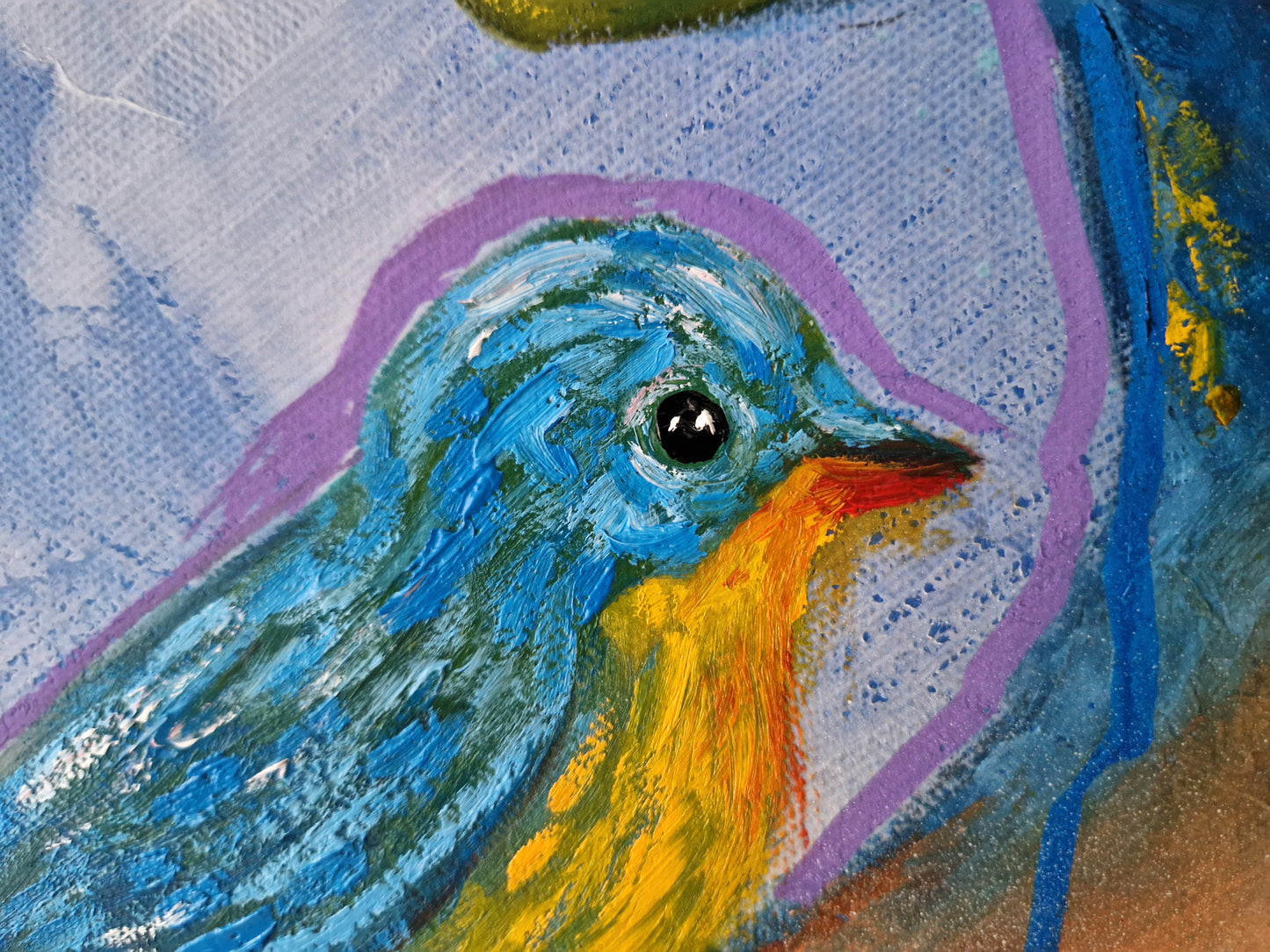 "The Day the Sky Opened" Original Oil Painting 60x60cm